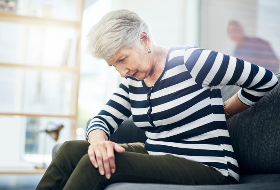 Senior Lady with Arthritis Discomfort